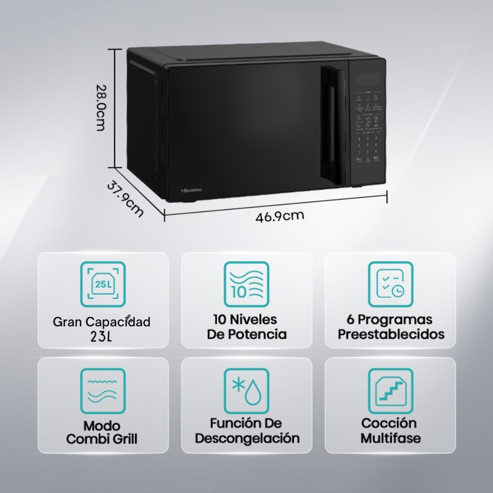 Foto 5 Microondas 23L H25MOBS8HG